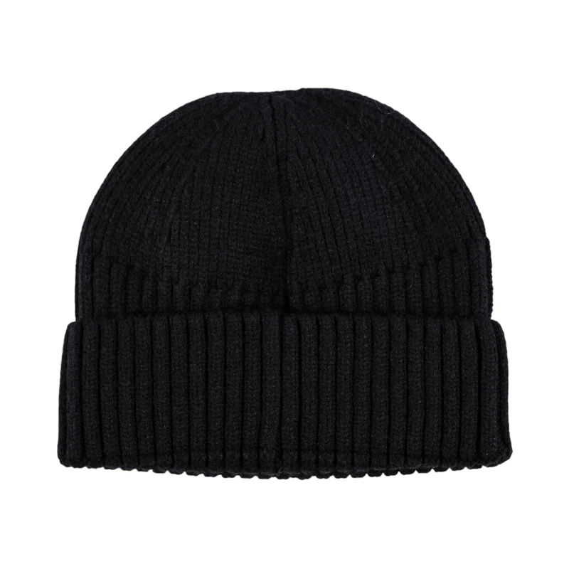 Micro Turn Up Beanie (Black) - Image 3