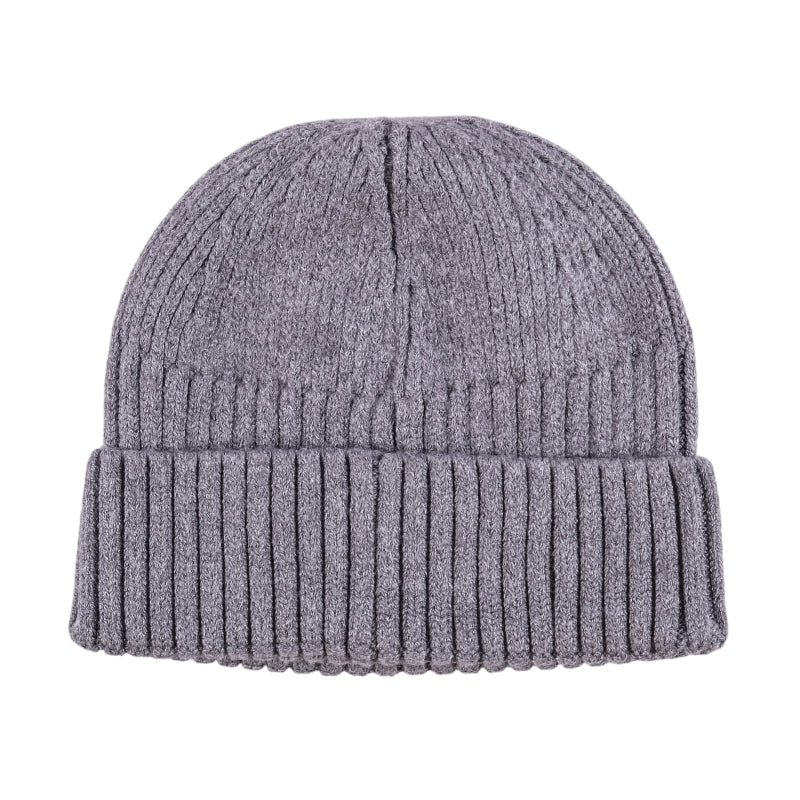 Micro Turn Up Beanie (Grey) - Image 3