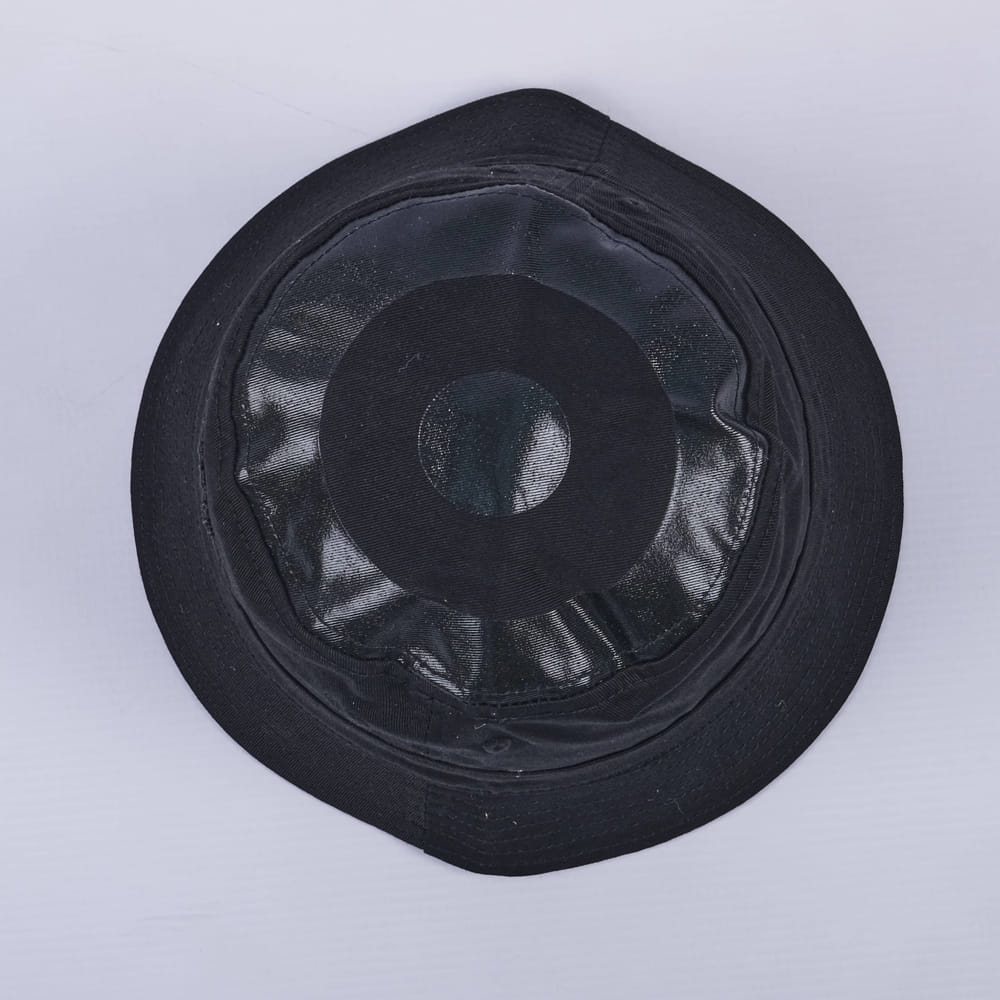 Plastisol Reversible Bucket Hat (Black) - Image 3