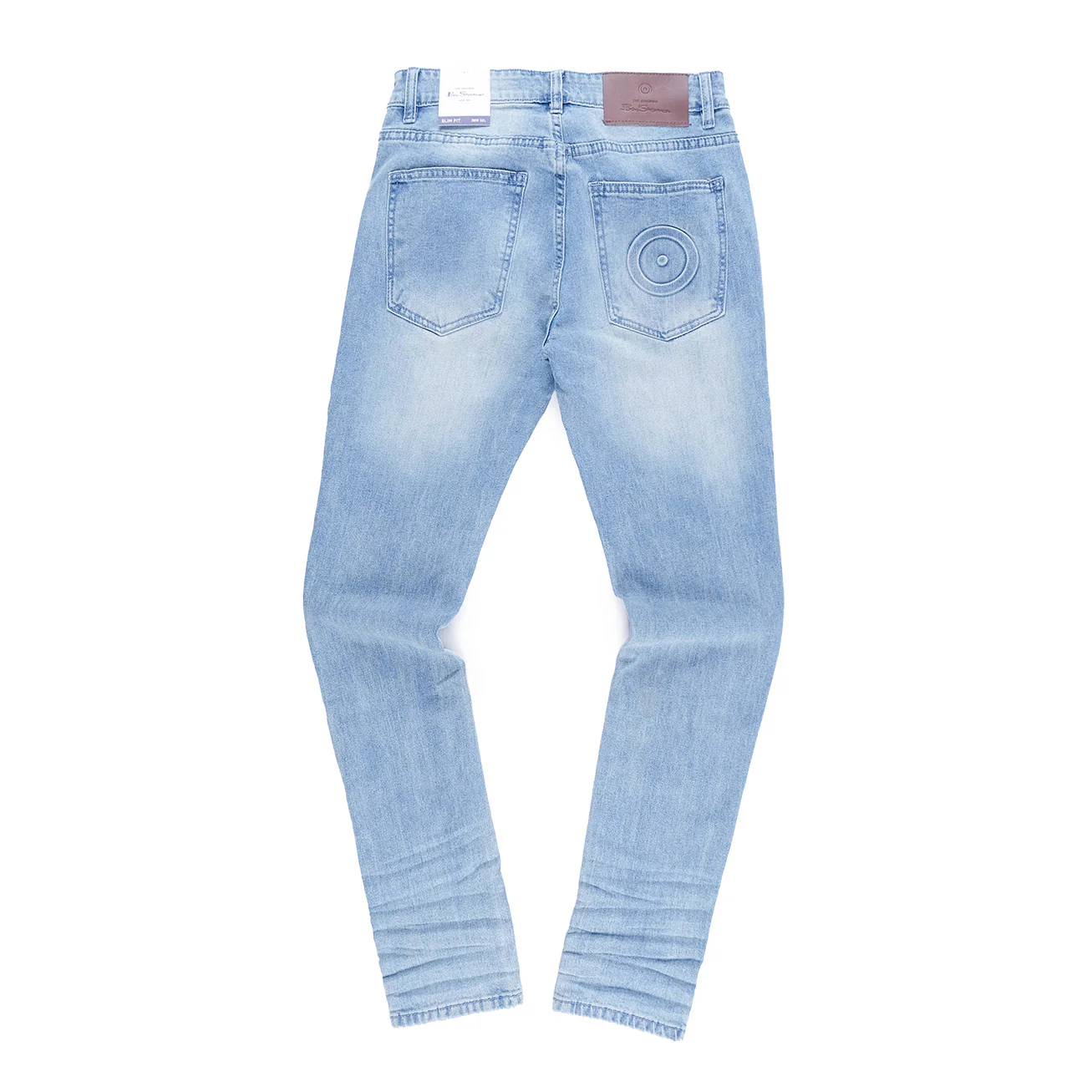 Abrasion Slim Jeans (Blue) - Image 3