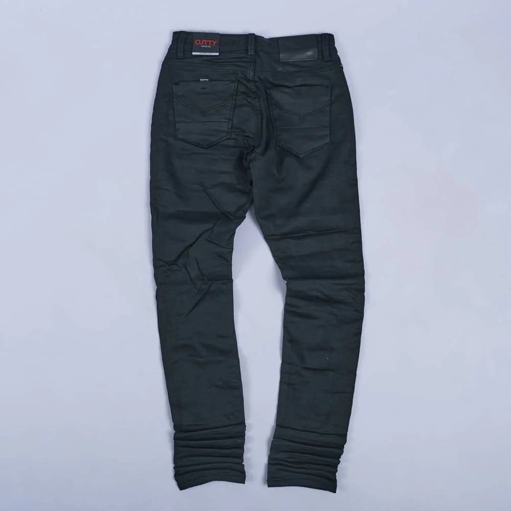 Root Wax Skinny Jeans (Black) - Image 3