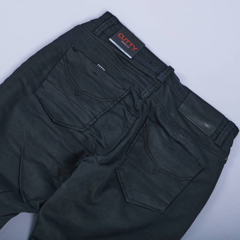 Root Wax Skinny Jeans (Black) - Image 4